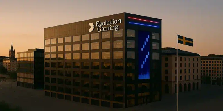 에볼루션 게이밍 스톡홀름 본사 전경, 스웨덴 북유럽 금융 중심지에 위치한 라이브 카지노 1위 기업 글로벌 헤드쿼터 건물