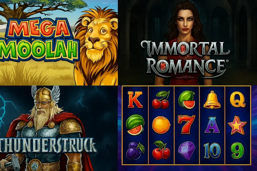 마이크로게이밍 게임 카테고리 구성도, 슬롯게임·프로그레시브 잭팟·테이블게임·기타 카지노게임 4개 분야 분류 차트