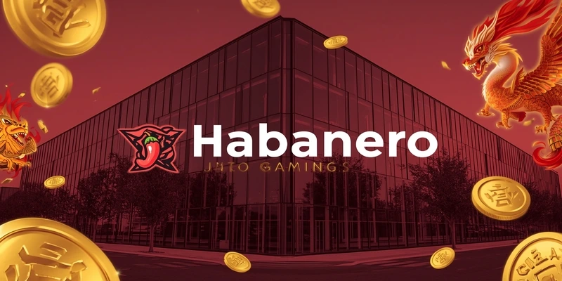 하바네로 슬롯 개발사 소개 배너 이미지, 아시아 시장 특화 온라인 카지노 게임 제공 업체 공식 로고와 대표 게임 심볼